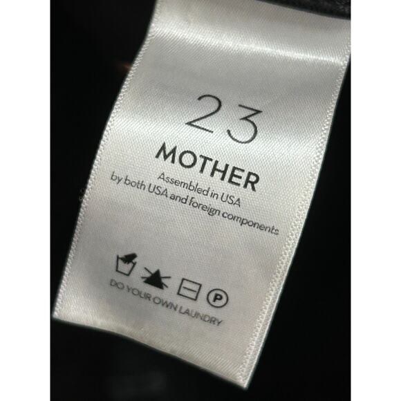 Mother Women's Mid Rise Faux Leather The Insider Ankle Jeans in Black Size 23 - Picture 7 of 14